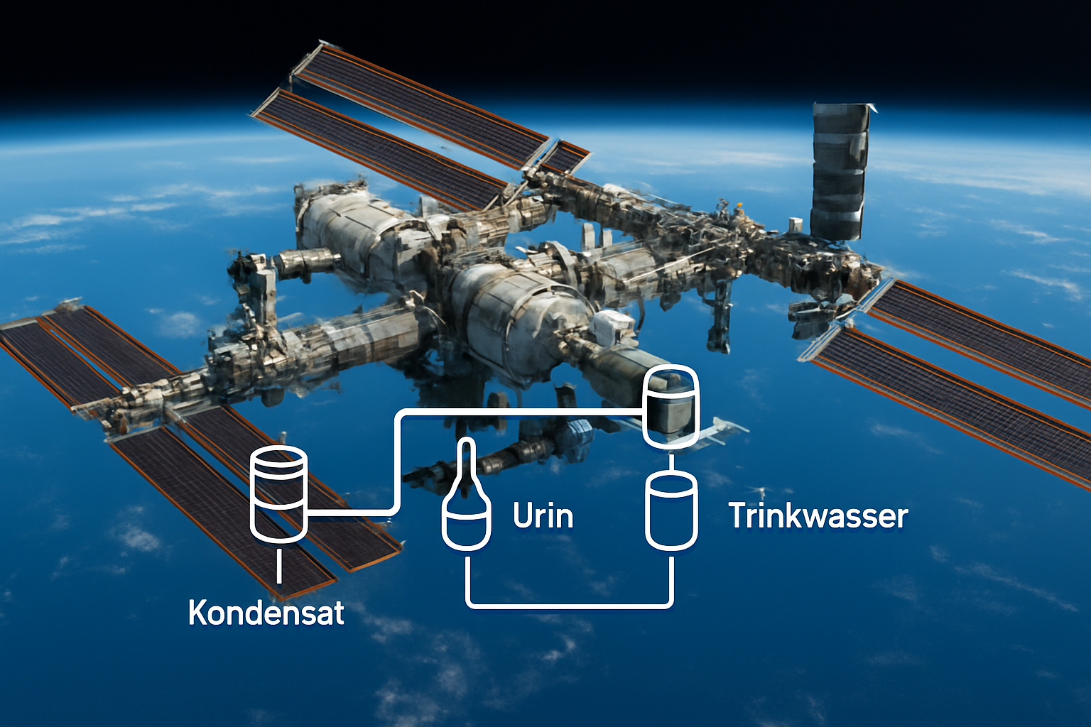 Wasserrecycling im All: Wie Abwasser zu Trinkwasser wird