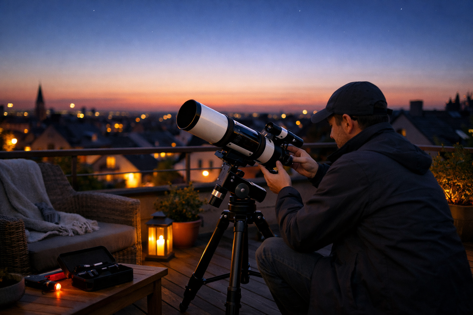 Terrassenastronomie: So wird die Terrasse zur Sternwarte