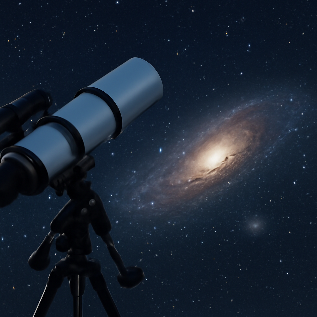 Teleskop im Frühlingshimmel – Galaxy close-up