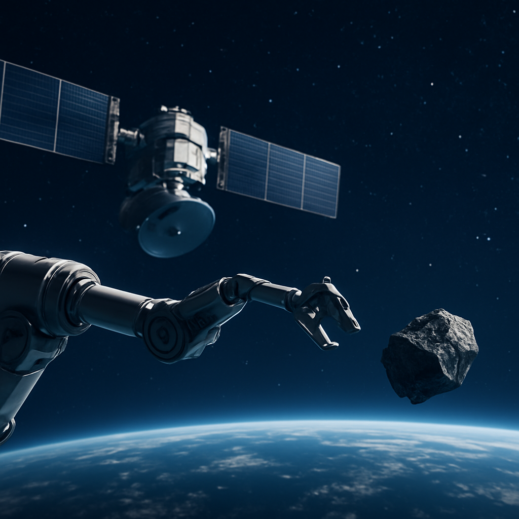 Robotische Müllbeseitigung im Orbit zeigt Lösungsansätze