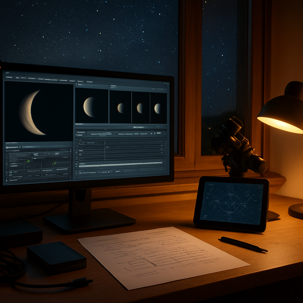 Workflow: Planung bis Bearbeitung der Planeten.