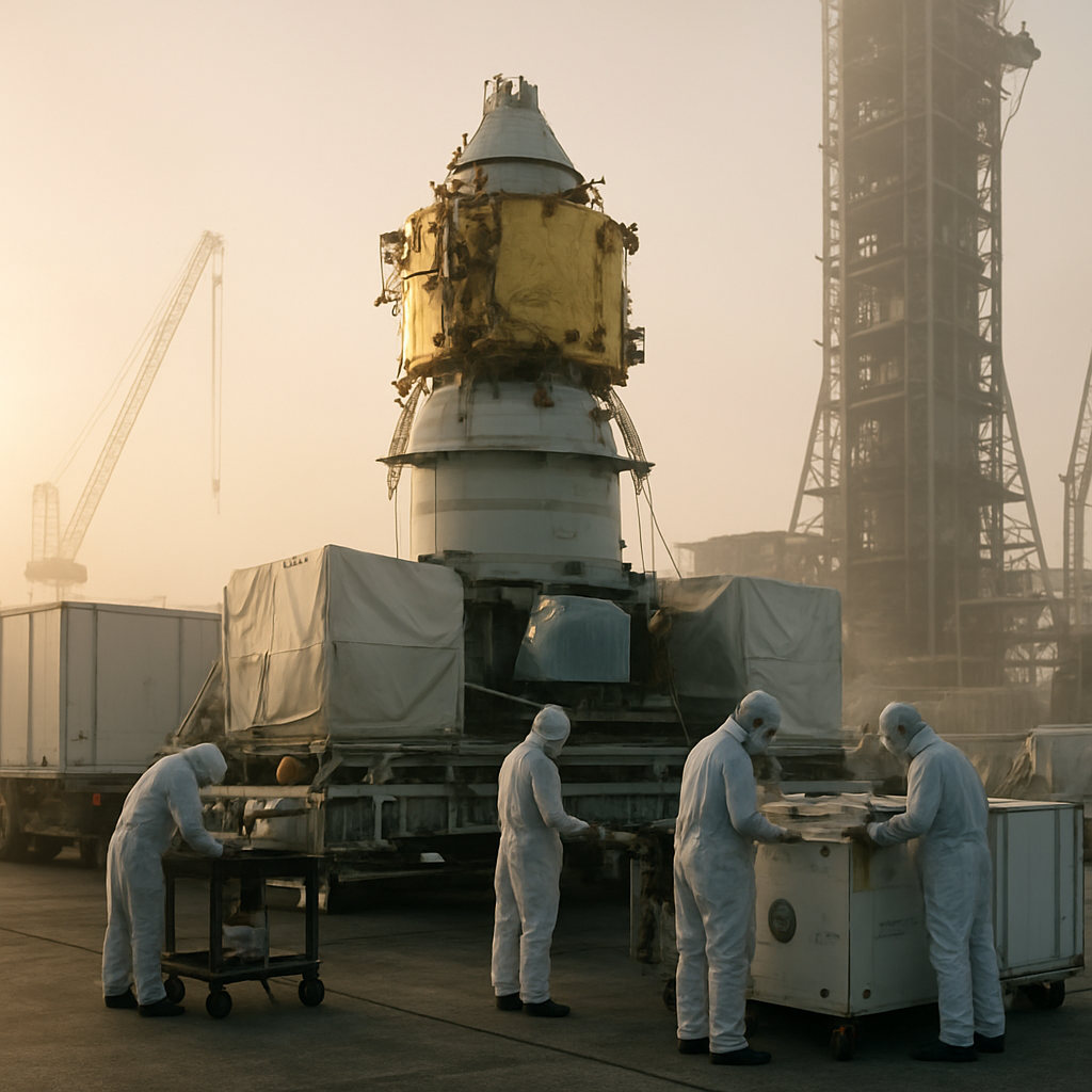 Chang'e-7-Hardware trifft am Kosmodrom Wenchang ein.