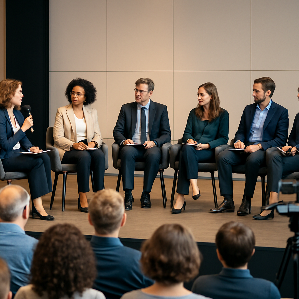 Paneldiskussion im Hybridformat in Oberpfaffenhofen