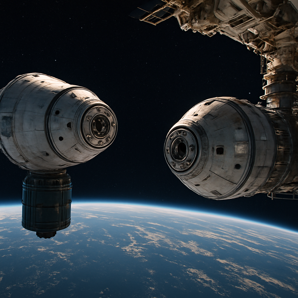 Zwei Kapseln nähern sich dem ISS-Docking-Port