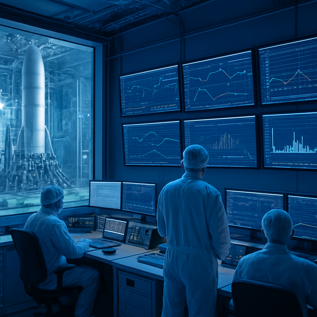 Echtzeit-Tests und Datenerfassung im Kontrollraum