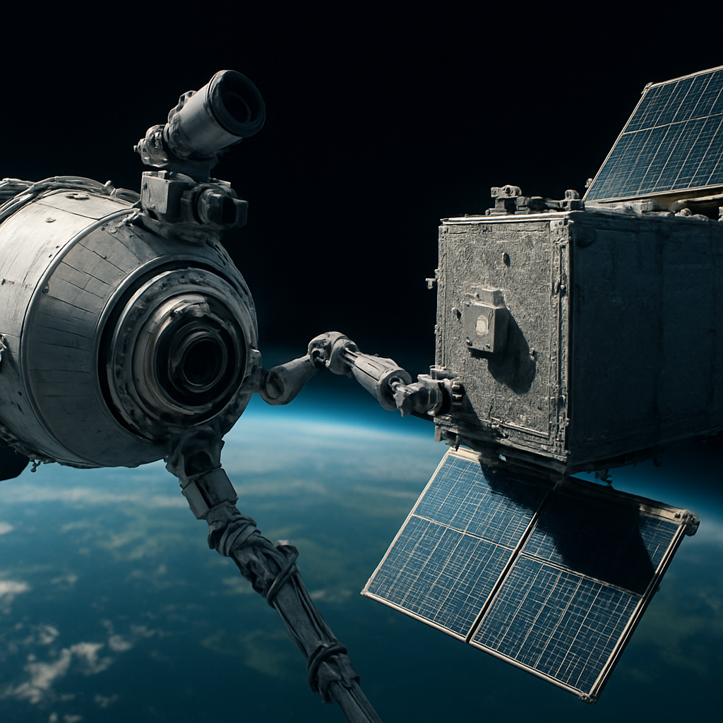 MRV inspiziert GEO-Satelliten mit Roboterarmen