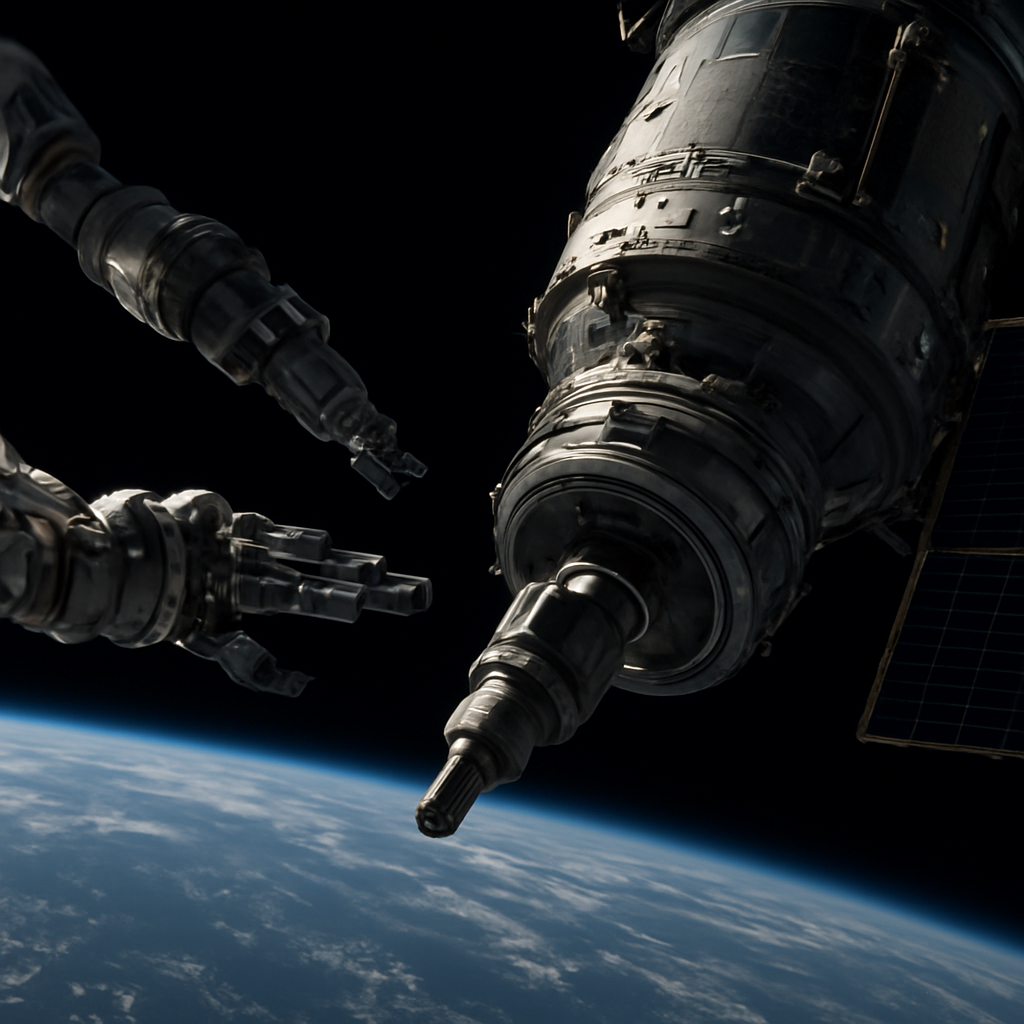 Docking- und Reparatur-Operationen im GEO-Umfeld