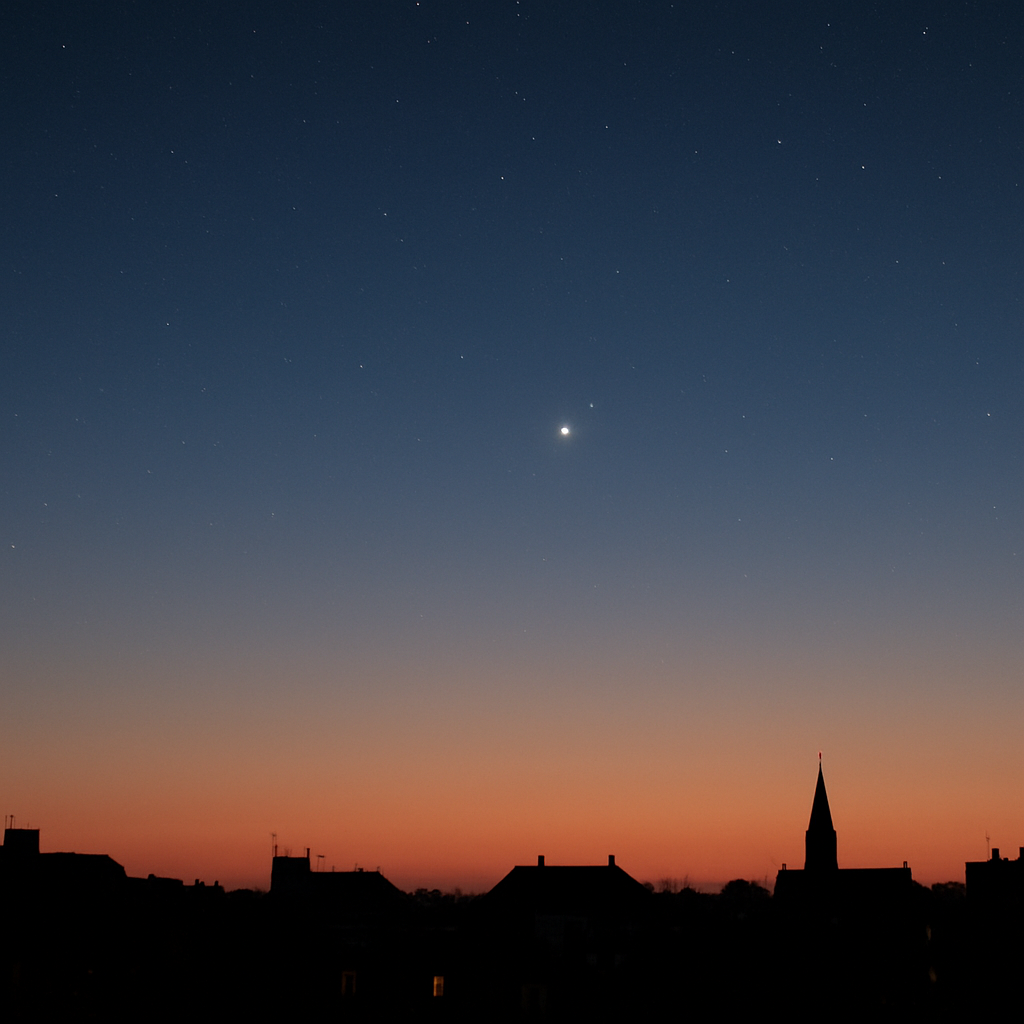 Doppel-Konjunktion: Venus und Jupiter am Westhimmel