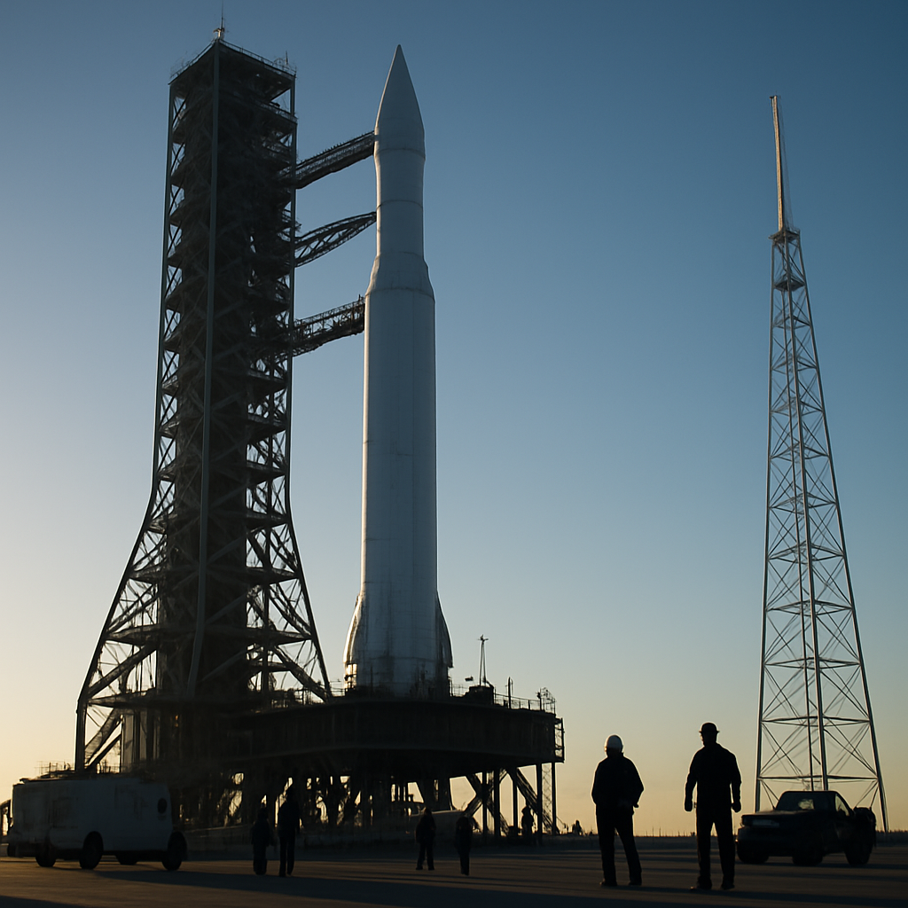Startplatz Cape Canaveral: Vorbereitungen am Pad
