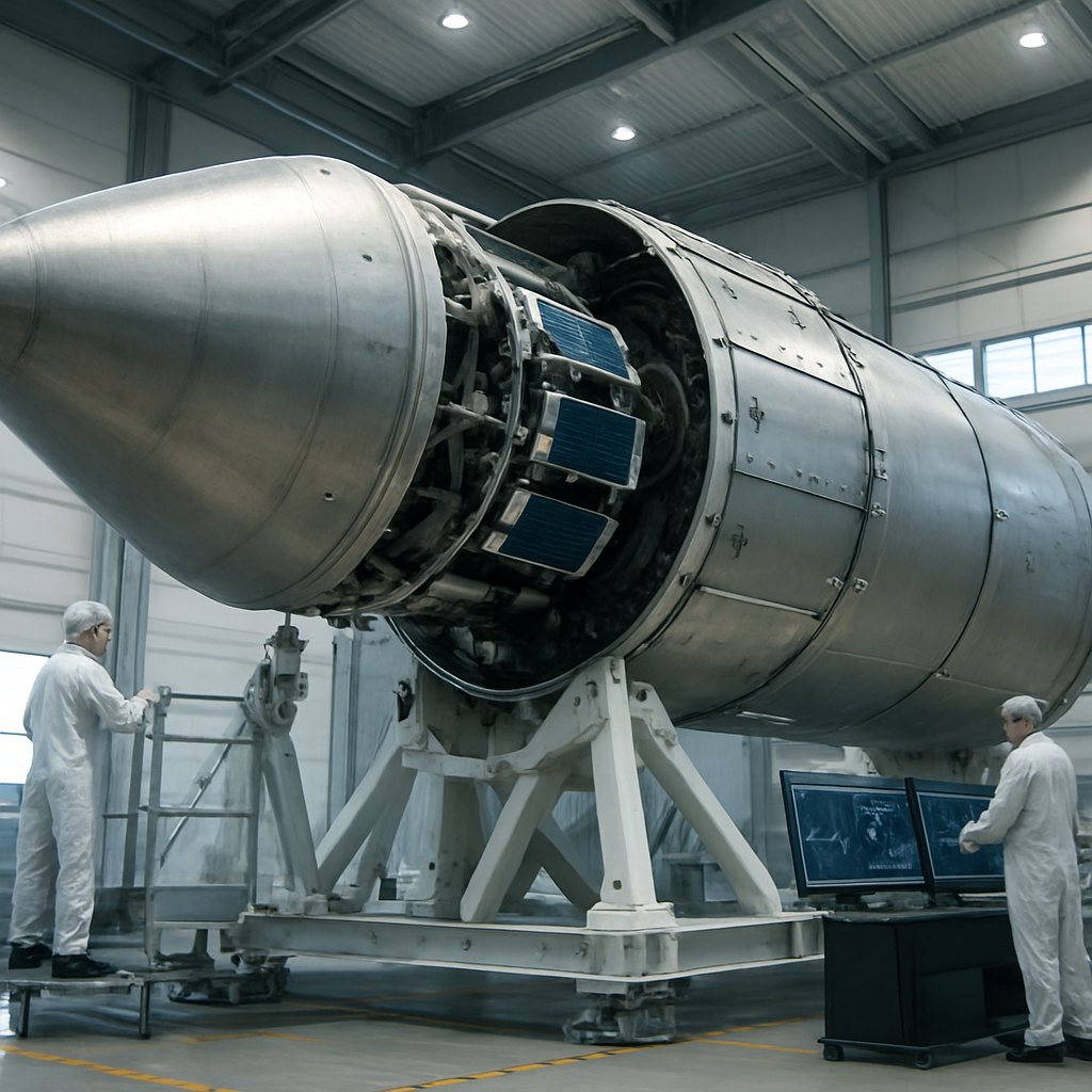 Nutzlastprüfstand mit 22 Dummy-Satelliten im Fokus