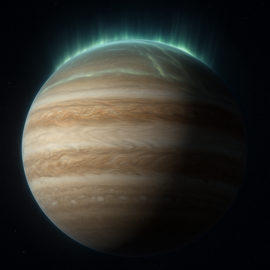 Polarlichter zeigen starke Magnetfelder über Atmosphären.