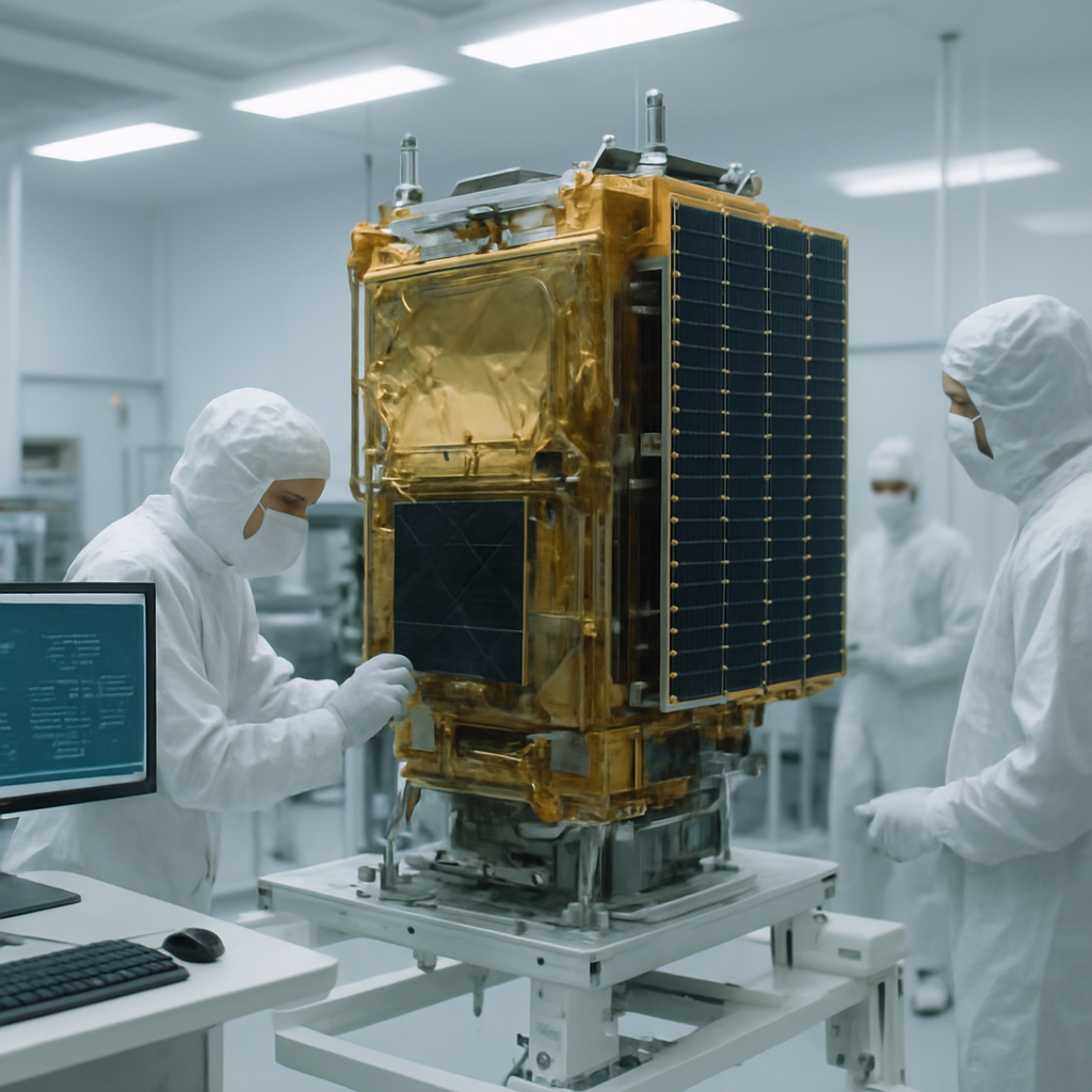 Satellitenbau und Integration im GEO-Testzentrum