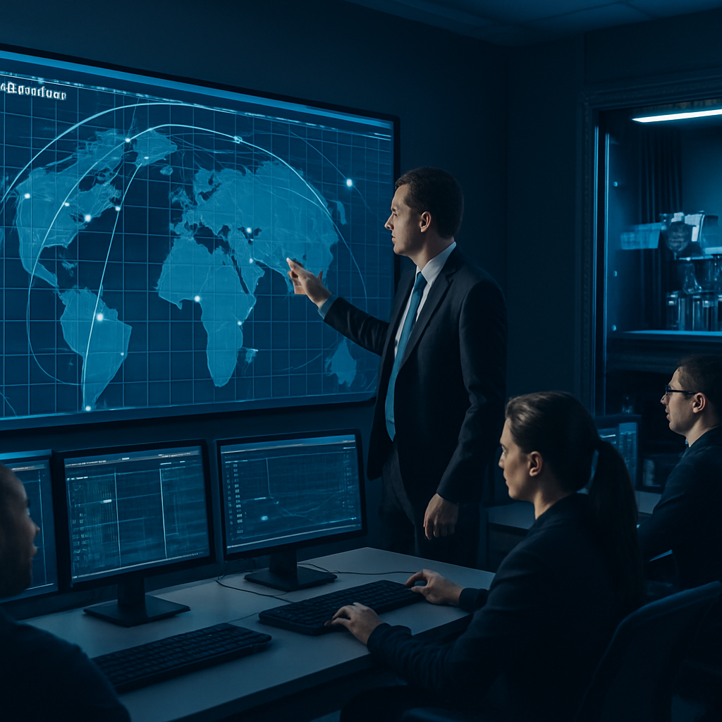 Kontrollzentrum für umfassende Systemintegration der Raumfahrtinfrastruktur