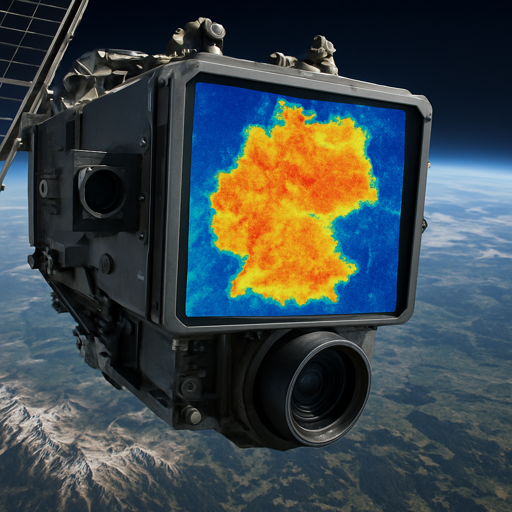 Infrarotkamera scannt Bayern aus dem Orbit