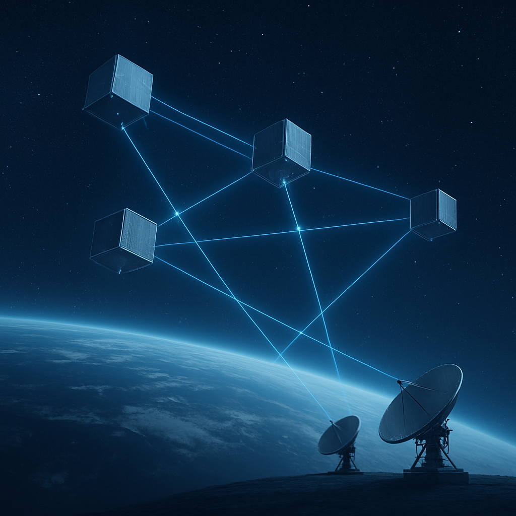 Orbitaler Datenaustausch in einer Satellitenkonstellation