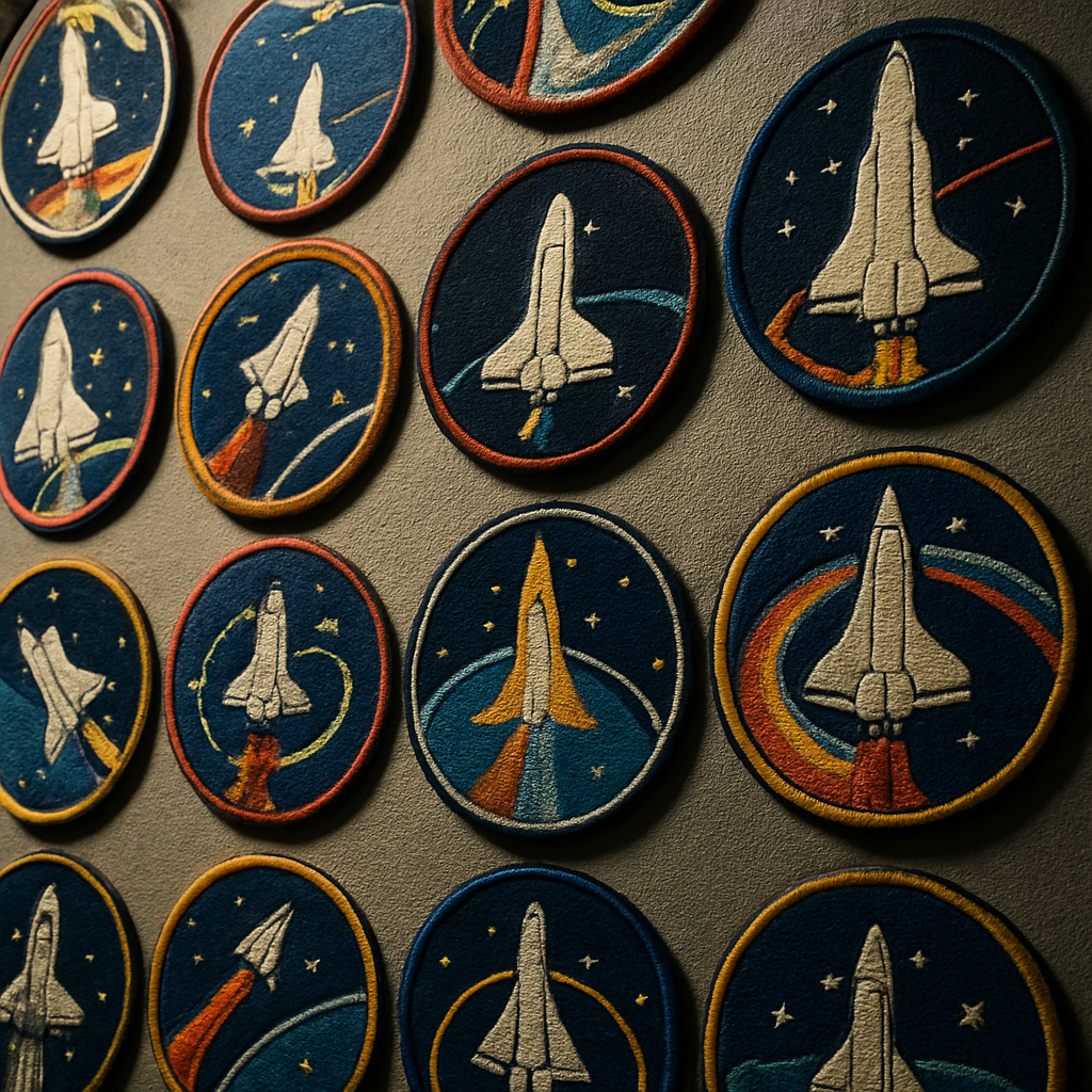 Frühe STS-Patches als Erzählformen der Raumfahrt