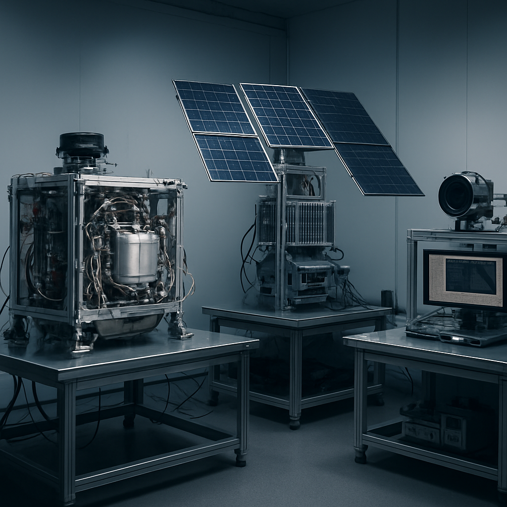 Indium-Antrieb, PV-Tests und Detektionssysteme im All