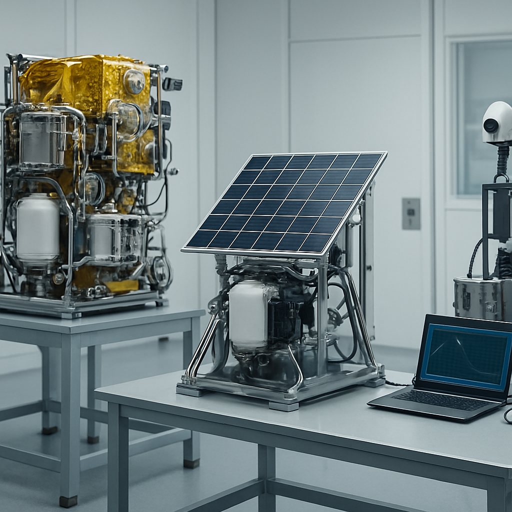 Indium-Antrieb, PV-Tests und Detektionssysteme im All