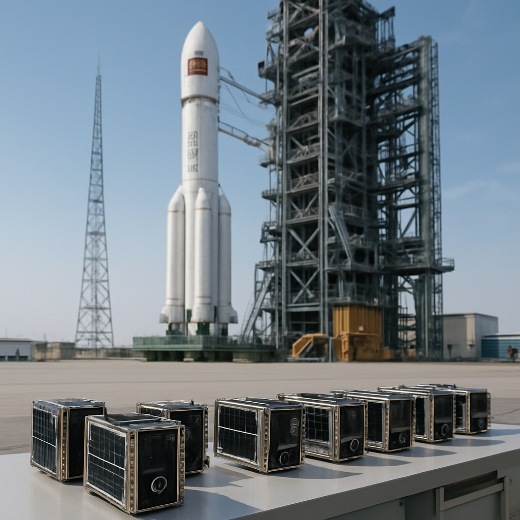 Acht Nutzlastsatelliten bereit zur Integration