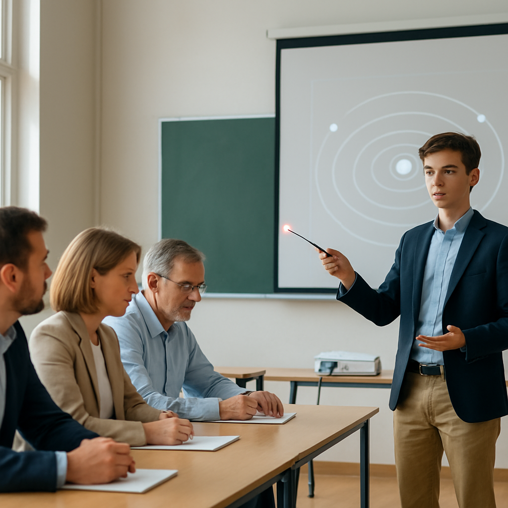 Schüler Johannes Lucke präsentiert Namensvorschläge